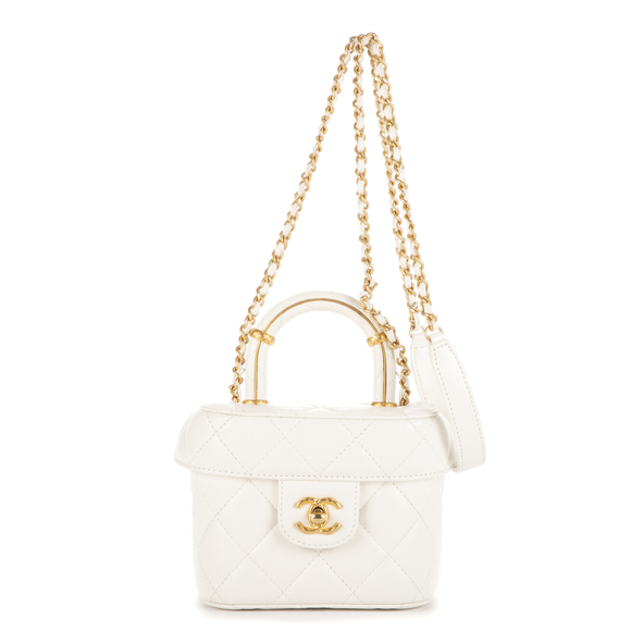 Chanel Handbags - Chanel Vanity Top Handle Cosmetic Case Mini